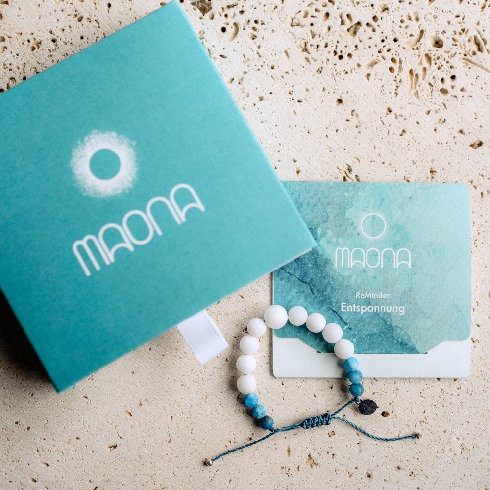 Armband ReMinder ENTSPANNUNG | white