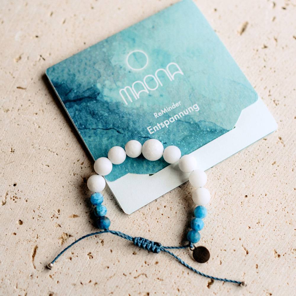 Armband ReMinder ENTSPANNUNG | white